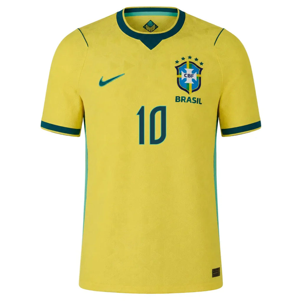 Men's Brazil Neymar Jr. Match Home Jersey 2026 (Yellow/Teal)
