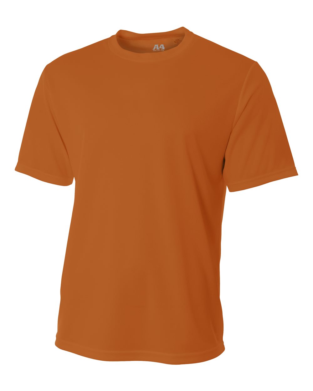 A4 Men's Short Sleeve Crew Birds Eye Mesh Tee
