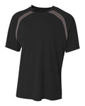 A4 Spartan Short Sleeve Color Block Crew