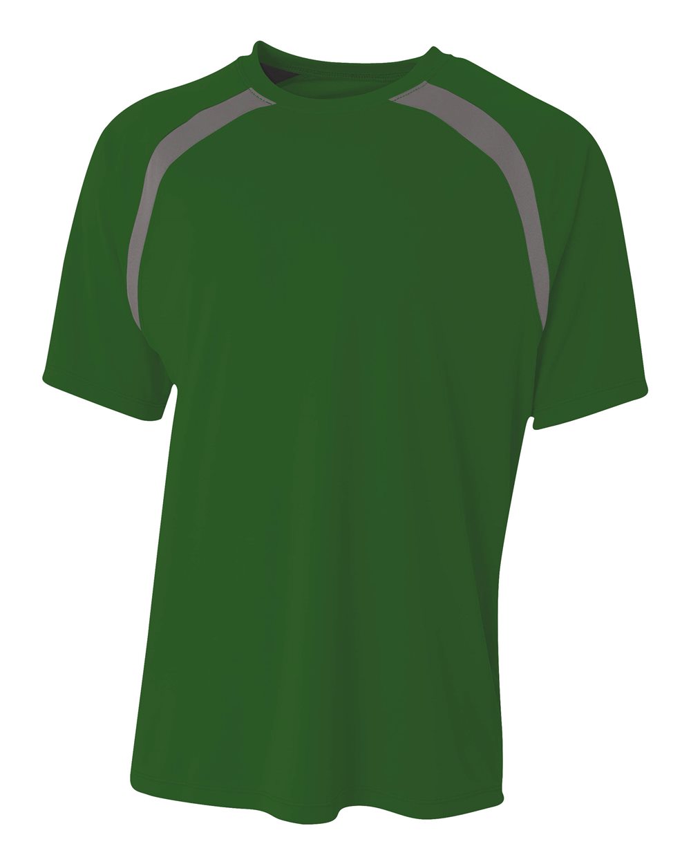 A4 Spartan Short Sleeve Color Block Crew