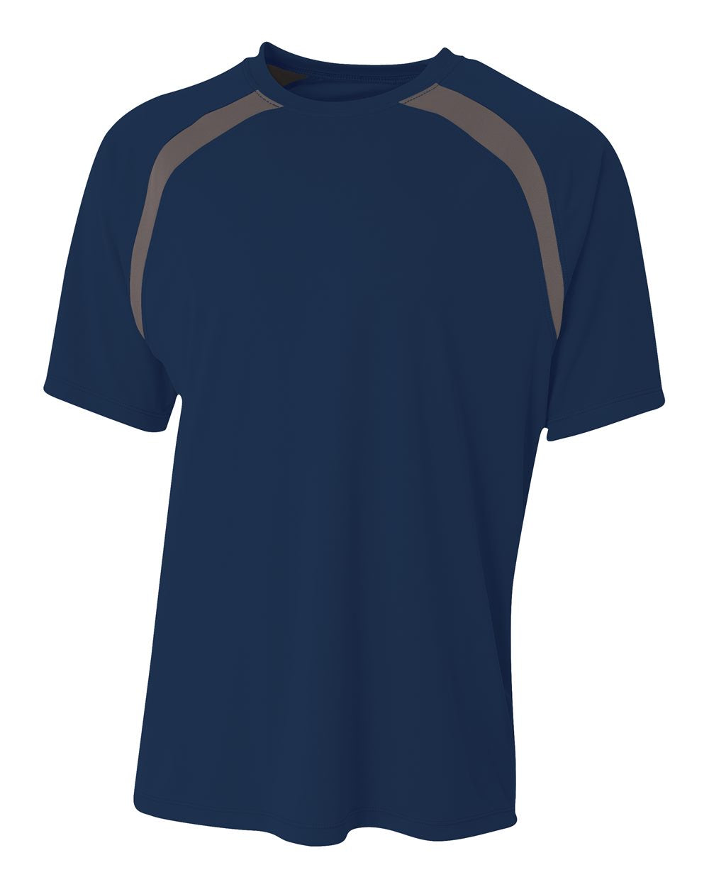 A4 Spartan Short Sleeve Color Block Crew