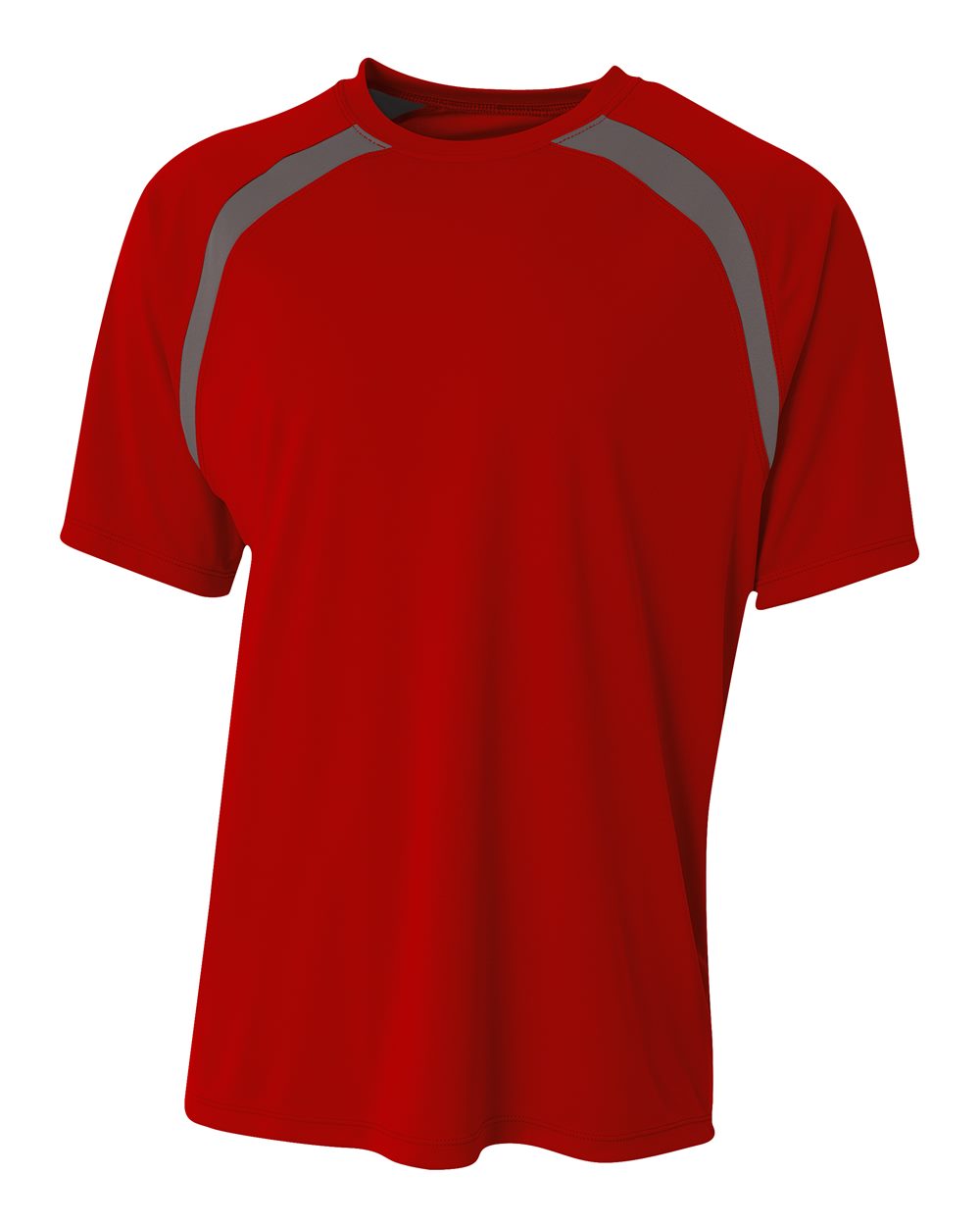 A4 Spartan Short Sleeve Color Block Crew
