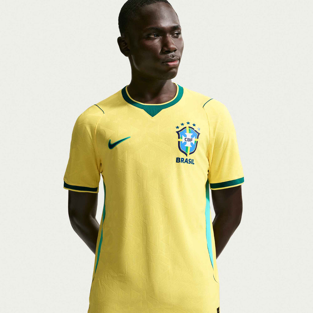 Men's Brazil Neymar Jr. Match Home Jersey 2026 (Yellow/Teal)