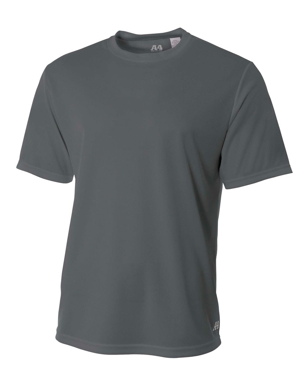 A4 Men's Short Sleeve Crew Birds Eye Mesh Tee