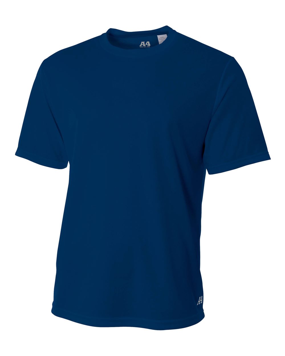A4 Men's Short Sleeve Crew Birds Eye Mesh Tee