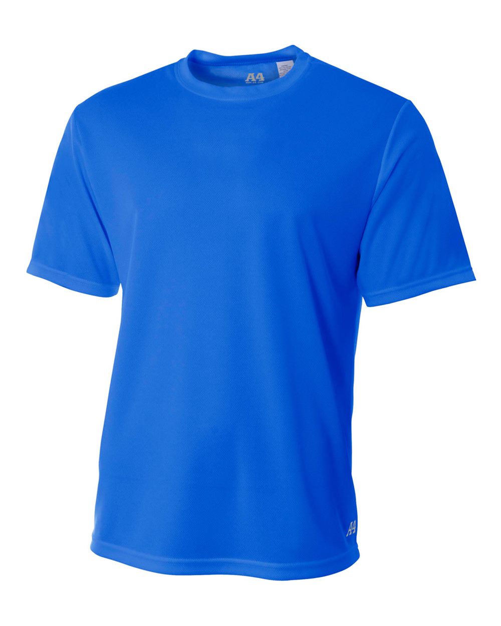 A4 Men's Short Sleeve Crew Birds Eye Mesh Tee