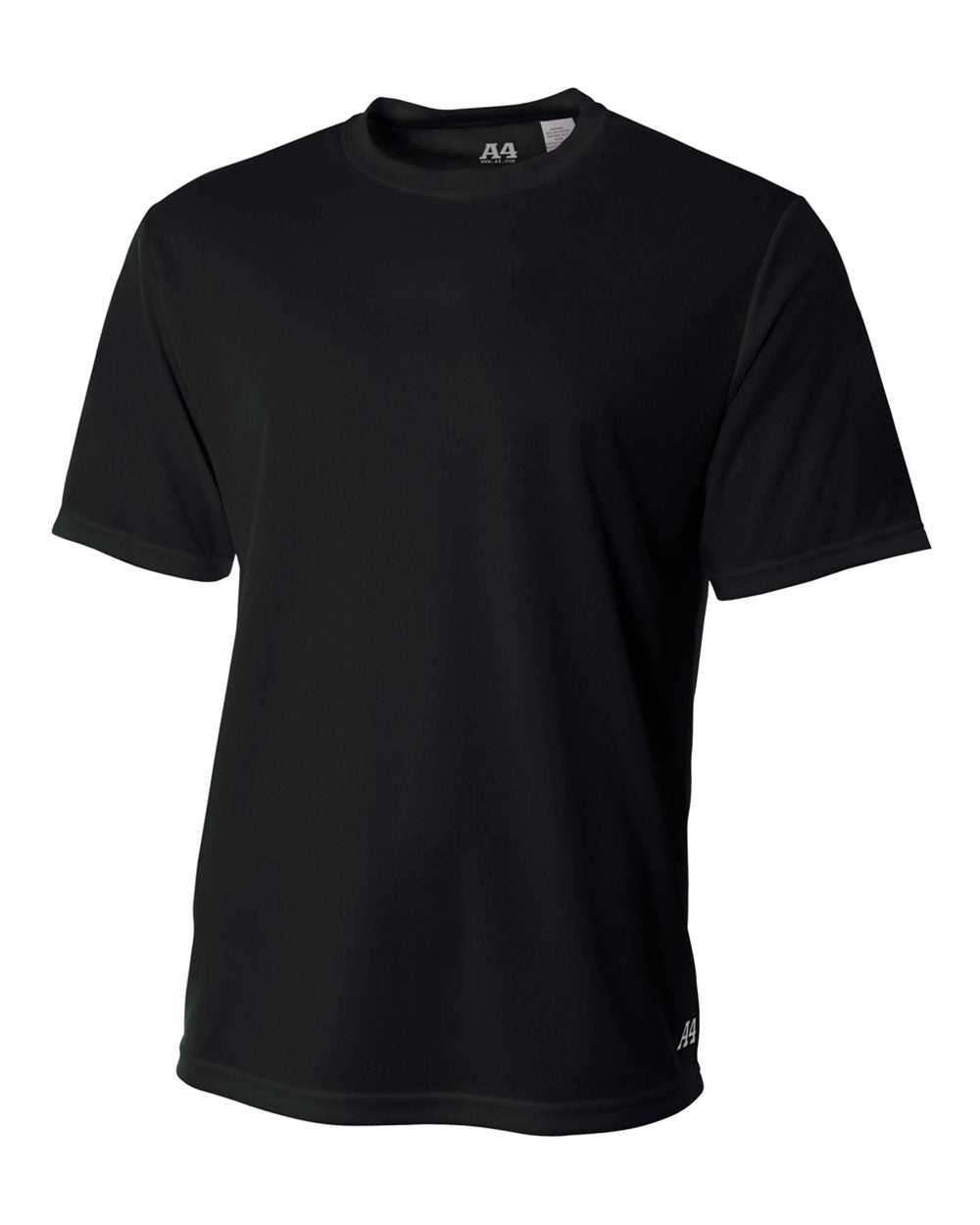 A4 Men's Short Sleeve Crew Birds Eye Mesh Tee