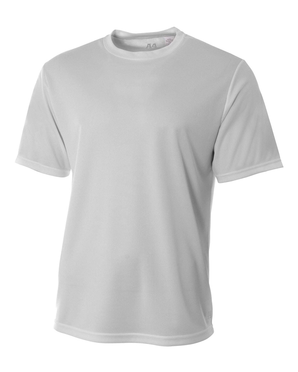A4 Men's Short Sleeve Crew Birds Eye Mesh Tee