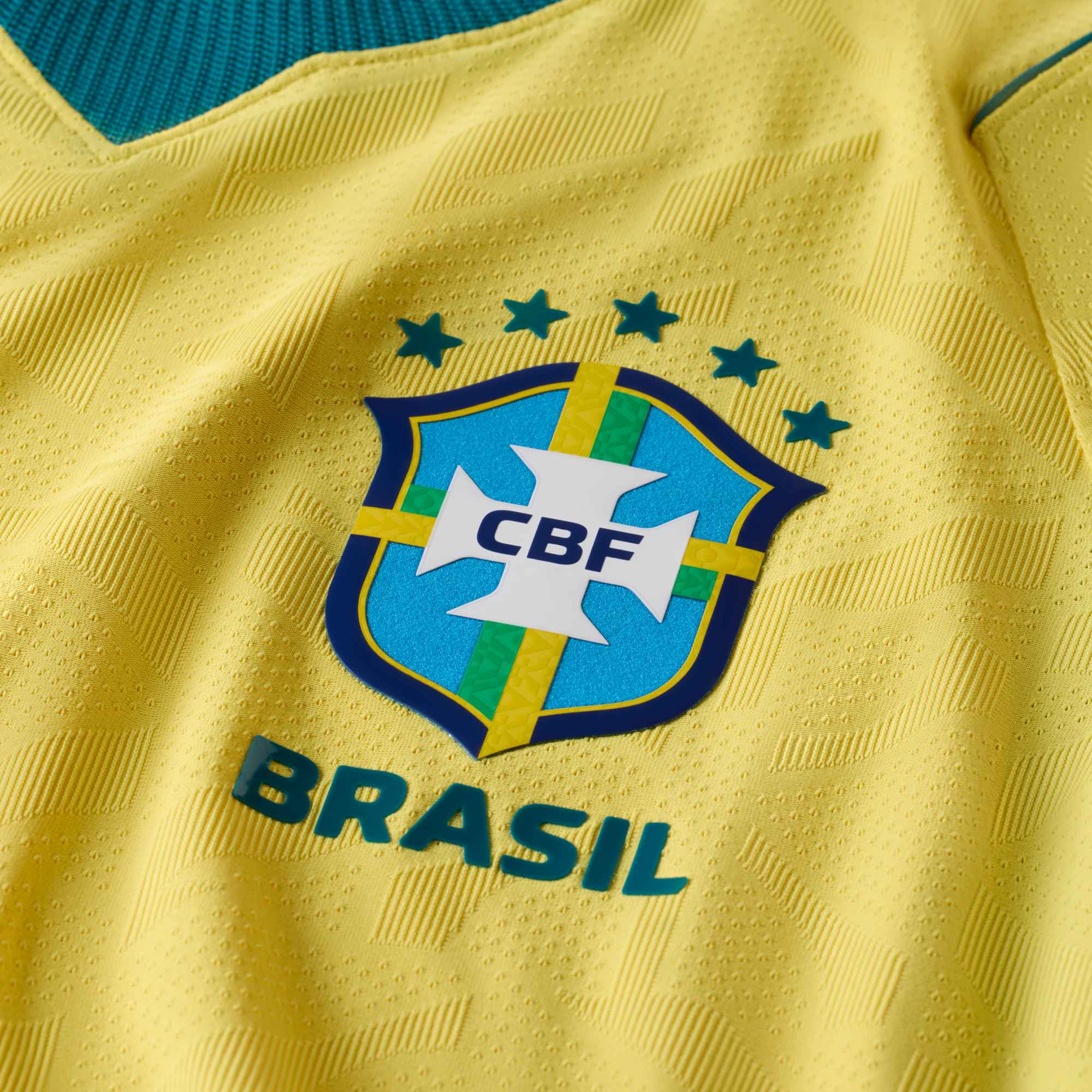 Men's Brazil Neymar Jr. Match Home Jersey 2026 (Yellow/Teal)