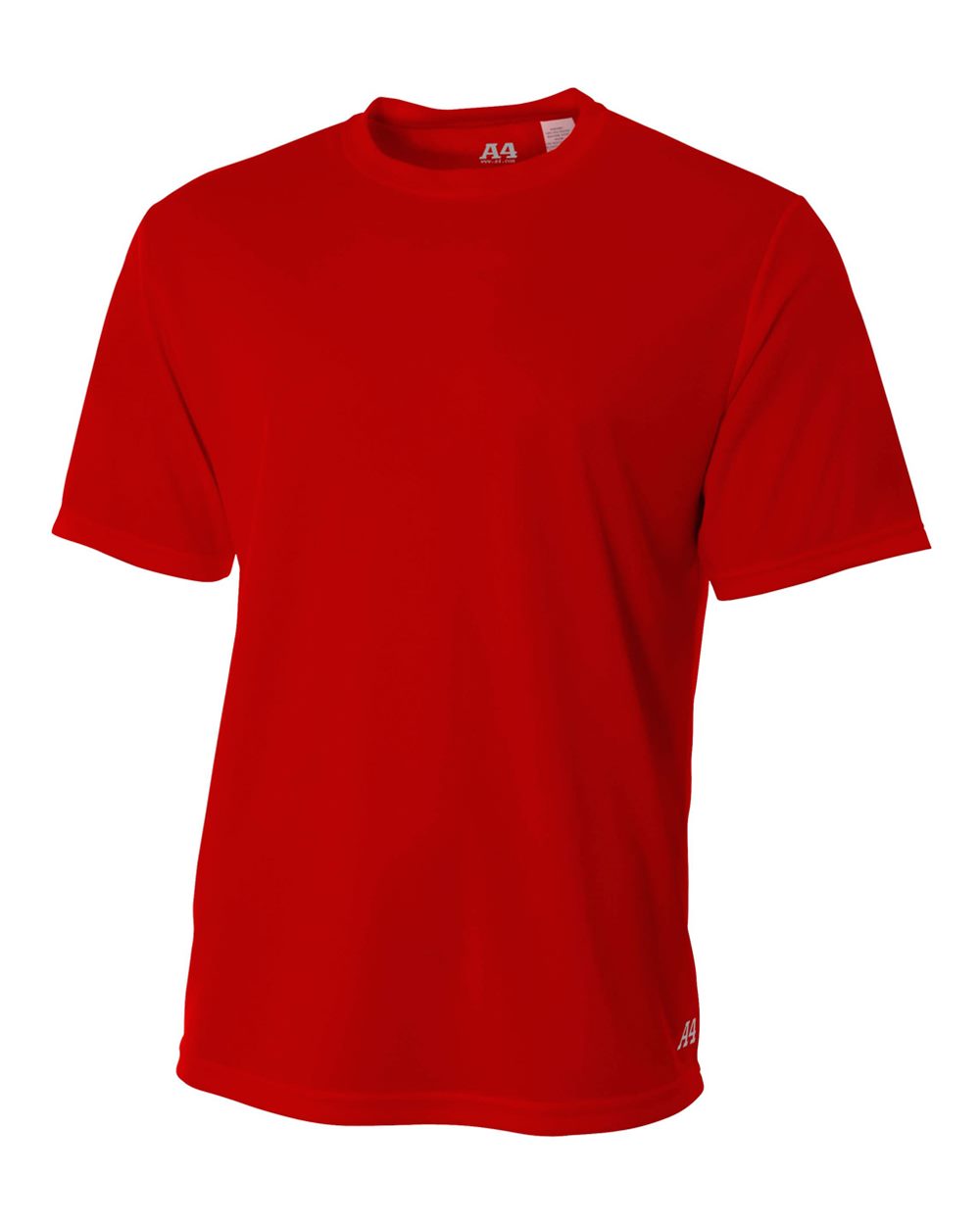 A4 Men's Short Sleeve Crew Birds Eye Mesh Tee