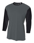 A4 Youth 3/4 Sleeve Utility Shirt