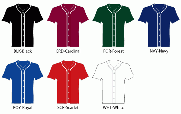 A4 Full Button Polyester Stretch Mesh Baseball Jer