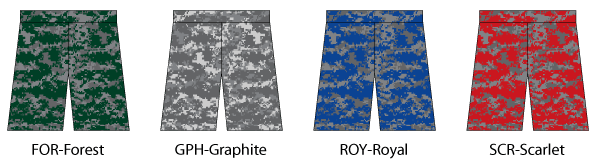 A4 Men's Performance Camo Basketball Short